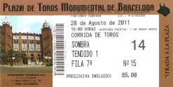 Billete entrada Monumental Barcelona